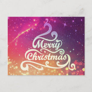 Eenvoudige elegante glitter Tree kerst Feestdagenkaart