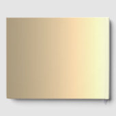 Eenvoudige elegante gouden folie bruiloft gastenboek (Achterkant)