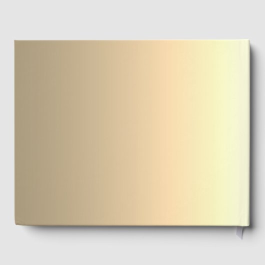 Eenvoudige elegante gouden folie bruiloft gastenboek (Achterkant)