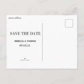 eenvoudige elegante gouden foto van het lijst spar aankondigingskaart (Achterkant)