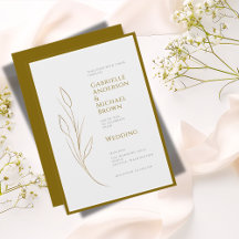 Eenvoudige Elegante Gouden Grijze Minimalistische