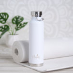 Eenvoudige elegante gouden naam Modern Waterfles<br><div class="desc">Moderne en eenvoudige gouden en witte waterfles met een minimalistisch design in een elegant script. Een chic-design dat geweldig is voor een meisje.</div>