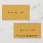 Eenvoudige elegante gouden textuur achtergrond visitekaartje (Voorkant / Achterkant)