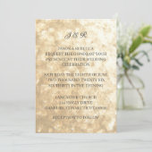 Eenvoudige Elegante Gouden Uitnodiging van de Dag  (Staand voorkant)