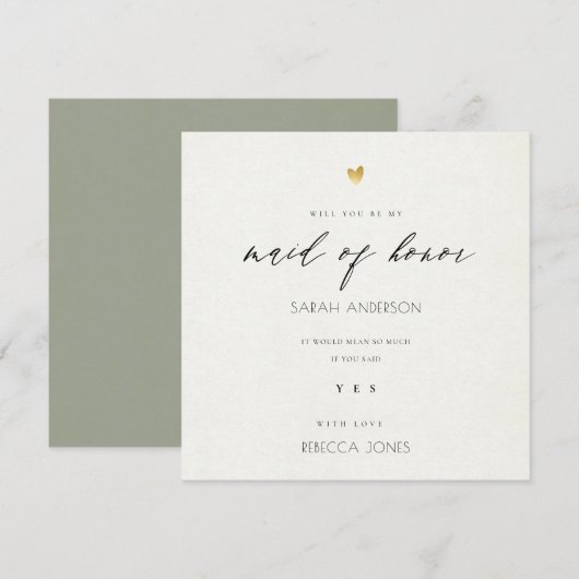 EENVOUDIGE ELEGANTE GRAY GOLD TYPOGRAPHY-dienstmei Kaart (Voorkant / Achterkant)