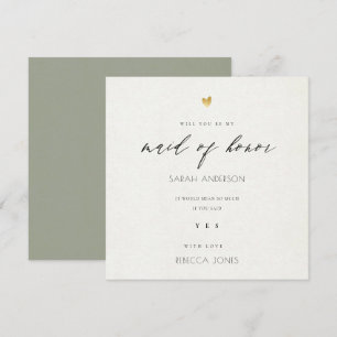 EENVOUDIGE ELEGANTE GRAY GOLD TYPOGRAPHY-dienstmei Kaart