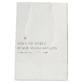 EENVOUDIGE ELEGANTE GRAY TYPOGRAPHY WEDING TEKST A MEDIUM CADEAUZAKJE (Achterkant)