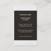 Eenvoudige Elegante Grijze Textuur Witte Consultan Visitekaartje (Voorkant)