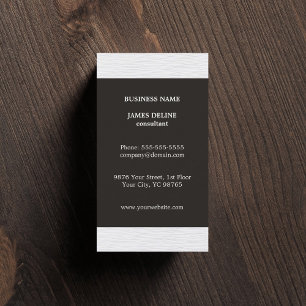 Eenvoudige Elegante Grijze Textuur Witte Consultan Visitekaartje