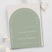 Eenvoudige Elegante Groene Bruiloft Bewaar de Datu