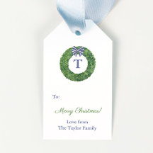 Eenvoudige elegante groene krans Vrolijke Kerstmis