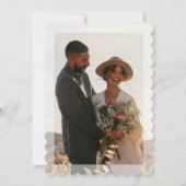 Eenvoudige Elegante Handgeschreven Script Bruiloft Kaart (Achterkant)