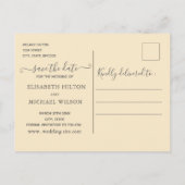 Eenvoudige elegante handgetekende whimsy rode kers aankondigingskaart (Achterkant)