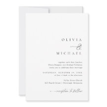 Eenvoudige elegante handschrift bruiloft