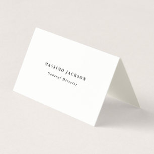 Eenvoudige Elegante Handtekening Cream Modern Visitekaartje