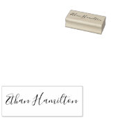 Eenvoudige elegante handtekening gepersonaliseerd rubberstempel (Gestempeld)