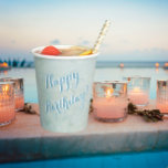 Eenvoudige elegante Happy Birthday Papieren Bekers<br><div class="desc">Eenvoudig, elegant, mooi verjaardagsfeestje papierbekertje; mooi om uit te kijken met waterverf bloemen en een zachte textuur. Heren, kleurrijk en vrolijk — het zal zeer gewaardeerd worden. Ideaal voor thuis- en restaurantfeesten; goed idee om een speciale gelegenheid te bieden. Om het even welke ontwerpvragen verzenden enkel een e-mail charmdesignstudio@rcn.com en...</div>