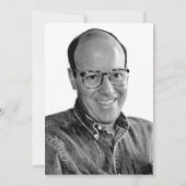 Eenvoudige elegante herdenkingsviering van het lev kaart (Achterkant)