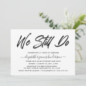 Eenvoudige Elegante Hernieuwing van Geloften Kaart (Staand voorkant)