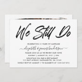 Eenvoudige Elegante Hernieuwing van Geloften Kaart (Voorkant / Achterkant)