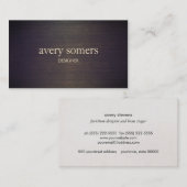 Eenvoudige Elegante Houten Minimalistische Ontwerp Visitekaartje (Voorkant / Achterkant)