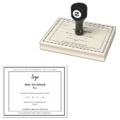 Eenvoudige elegante houthandels voor zakelijk rubb rubberstempel (Gestempeld)
