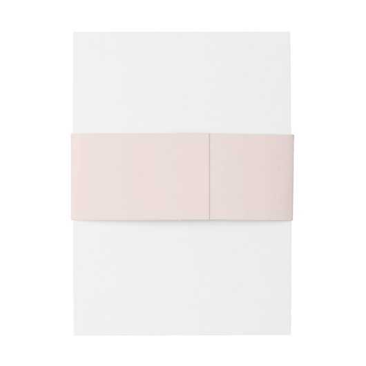 Eenvoudige elegante initiaal blush bruiloft uitnodigingen wikkel (Achterkant Voorbeeld)