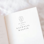 Eenvoudige Elegante Initialen Ex Libris Monogram B Rubberstempel<br><div class="desc">Een eenvoudig gepersonaliseerd boek stempel ontwerp met uw initialen in een afgerond lijst. Hieronder wordt "ex libris" afgedrukt in klassieke serietypografie, gevolgd door een chique horizontale regelscheiding en jouw naam in hoofdletters. Dit is de houten rubberen stempel - kies de handgreep en inktpad opties volgens uw voorkeur! Een zelfinktversie van...</div>