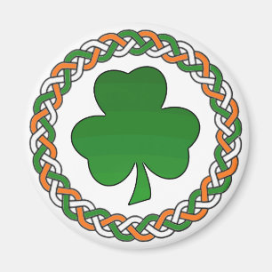 Eenvoudige elegante, irish shamrock festive magnet