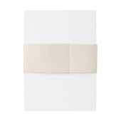 Eenvoudige elegante ivoor of crème gekleurde bruil uitnodigingen wikkel (Achterkant Voorbeeld)