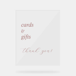 Eenvoudige elegante kalligrafie bruiloft Acryl Tek Acryl Bord