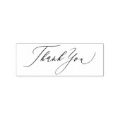 Eenvoudige elegante kalligrafie Hartelijk dank Rubberstempel (Afrduk)