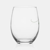 Eenvoudige Elegante Kalligrafie Mr. Wijnglas Zonder Voet (Rechts)