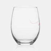 Eenvoudige Elegante Kalligrafie Mrs Wijnglas Zonder Voet (Rechts)