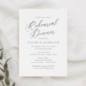 Eenvoudige Elegante Kalligrafie Oefenavond Uitnodi Kaart