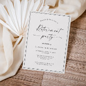 Eenvoudige Elegante Kalligrafie Script Pensioenfee Kaart