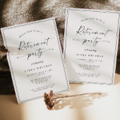 Eenvoudige Elegante Kalligrafie Script Pensioenfee Kaart