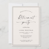 Eenvoudige Elegante Kalligrafie Script Pensioenfee Kaart (Voorkant)