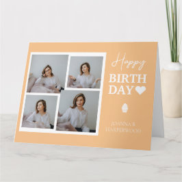 Eenvoudige elegante kalligrafie verjaardag stijlvo kaart