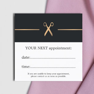 Eenvoudige Elegante Kapper Afspraakkaart Afsprakenkaartje