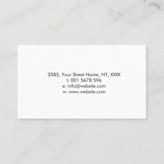 Eenvoudige elegante Keltische Knot Ornament Visitekaartje (Achterkant)