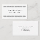 Eenvoudige elegante Keltische Knot Ornament Visitekaartje (Voorkant / Achterkant)