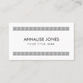 Eenvoudige elegante Keltische Knot Ornament Visitekaartje (Voorkant)