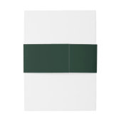 Eenvoudige elegante kerst | Groen huwelijk Uitnodigingen Wikkel (Achterkant Voorbeeld)