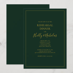 Eenvoudige elegante kerst   Groen repetitief diner Kaart