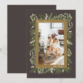 Eenvoudige elegante kerst Kaart (Voorkant / Achterkant)