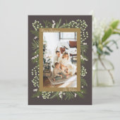 Eenvoudige elegante kerst Kaart (Staand voorkant)