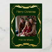 Eenvoudige Elegante Kerst Kaarten Sjabloon Vakanti (Voorkant)