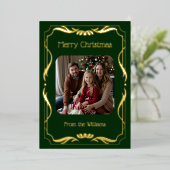 Eenvoudige Elegante Kerst Kaarten Sjabloon Vakanti (Staand Voorkant)