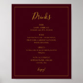 Eenvoudige elegante kerst | Merkteken van het menu Poster (Voorkant)